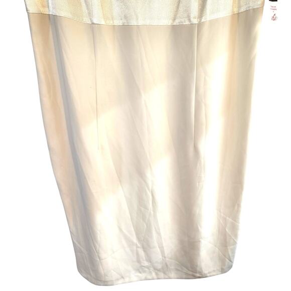 NWT J.R. Nites Women's Dress 16W 16 W Cream Sleeveless Short Misses Size 1X - Picture 3 of 8